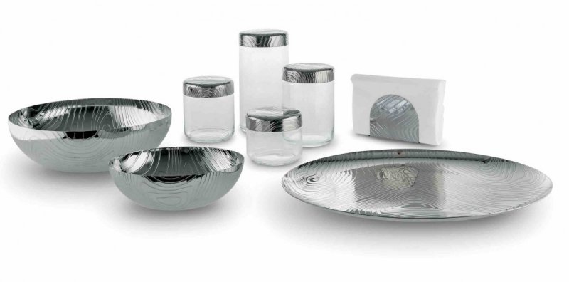 Alessi VENEER Misa Dekoracyjna 29 cm Srebrna