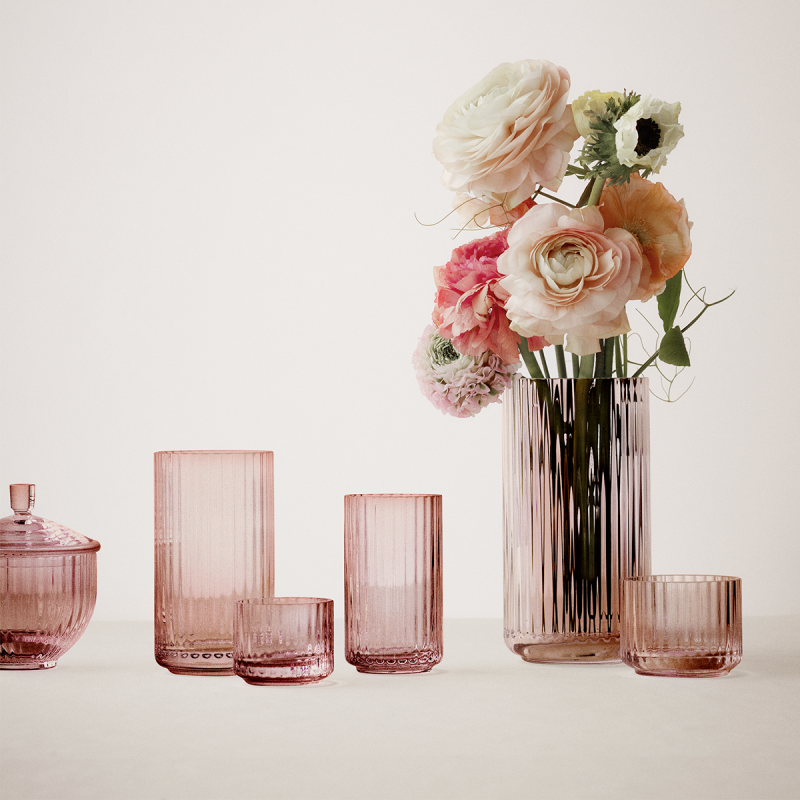 Lyngby Porcelain LYNGBY Wazon Szklany 12 cm Zielony
