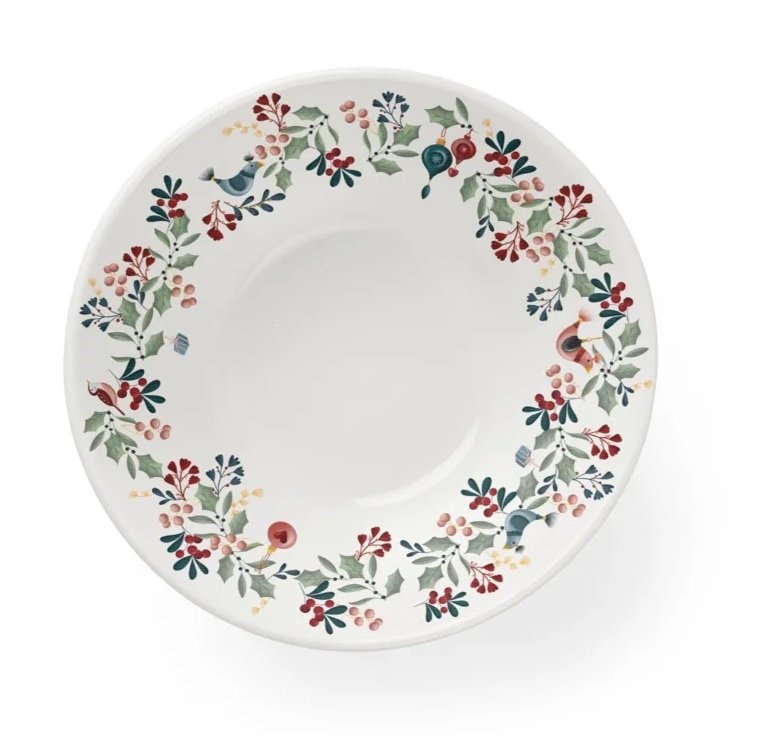 Rosendahl GRAND CRU COTTAGE Talerz Głęboki do Zupy 19 cm / Biały Zdobiony