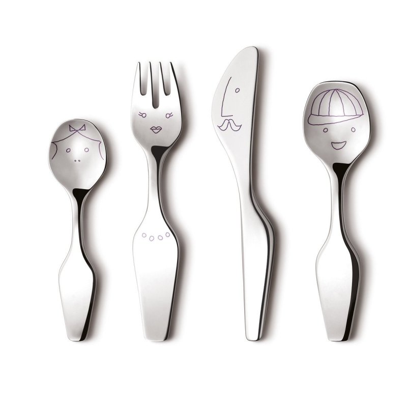 Georg Jensen ALFREDO Sztućce dla Dzieci 4 El.