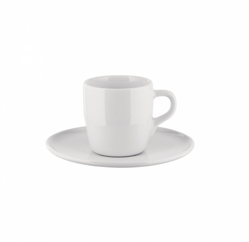 Alessi ITSUMO Filiżanka ze Spodkiem do Espresso 85 ml / Biała