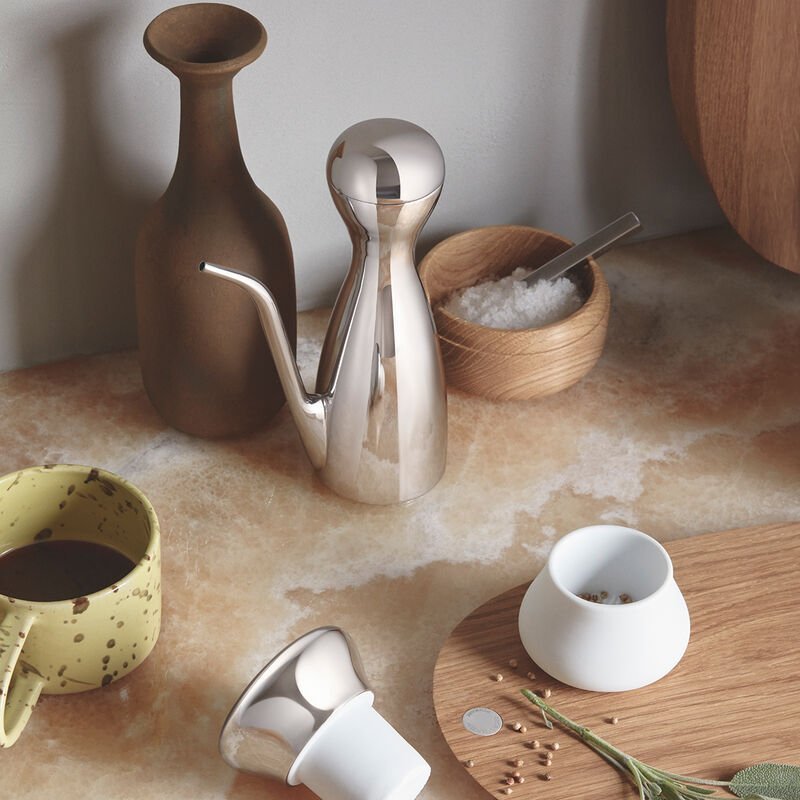Georg Jensen ALFREDO Solnica - Pojemnik na Sól / Drewniany