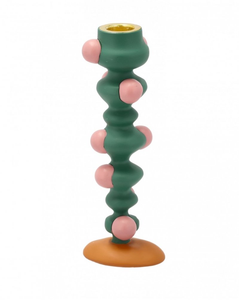 Villa Denmark STYLES Kolorowy Świecznik 18 cm Zielony
