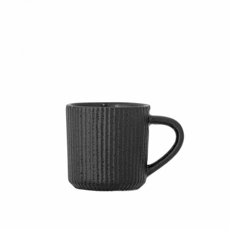 Bloomingville NERI Kubeczek - Filiżanka do Espresso 75 ml / Czarna