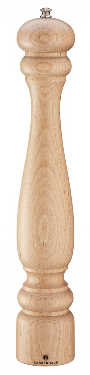Zassenhaus POTSDAM Drewniany Młynek do Pieprzu 40 cm Naturalny