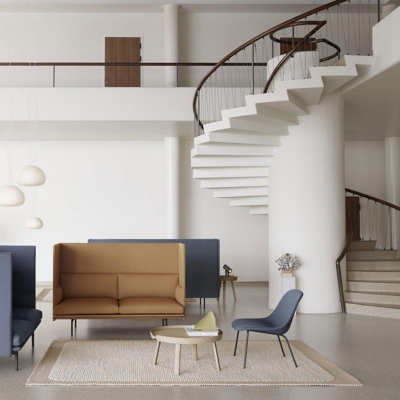 Muuto PEBBLE Dywan Wełniany 240x170 cm Ciemnoszary