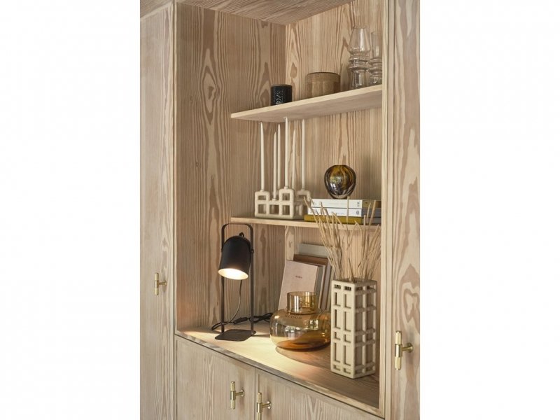 Villa Collection LYNG Świecznik 28 cm Piaskowy