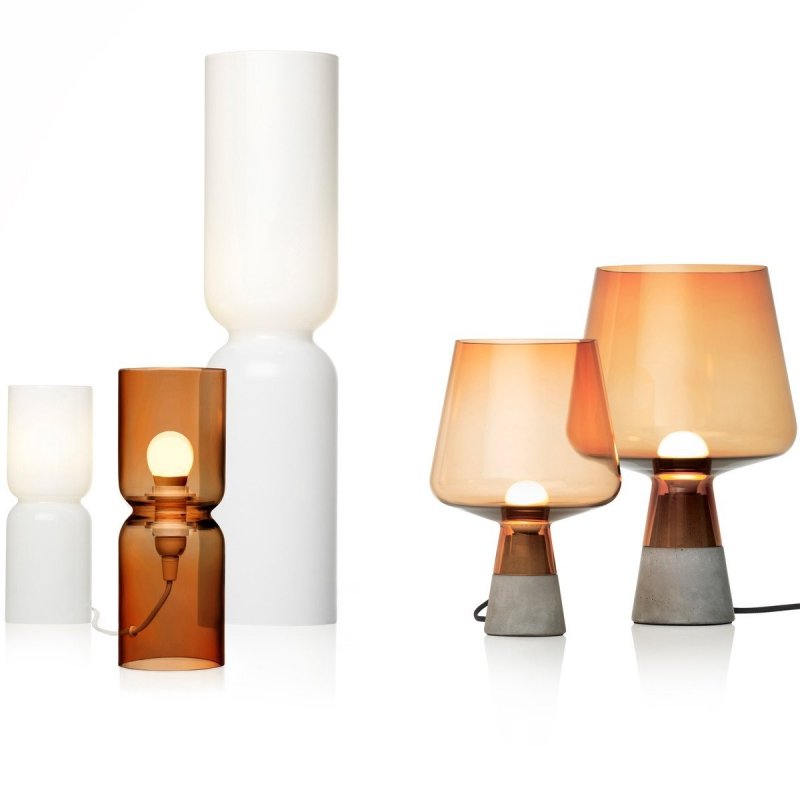 Iittala LEIMU Lampa Stołowa 38 cm / Pomarańczowa