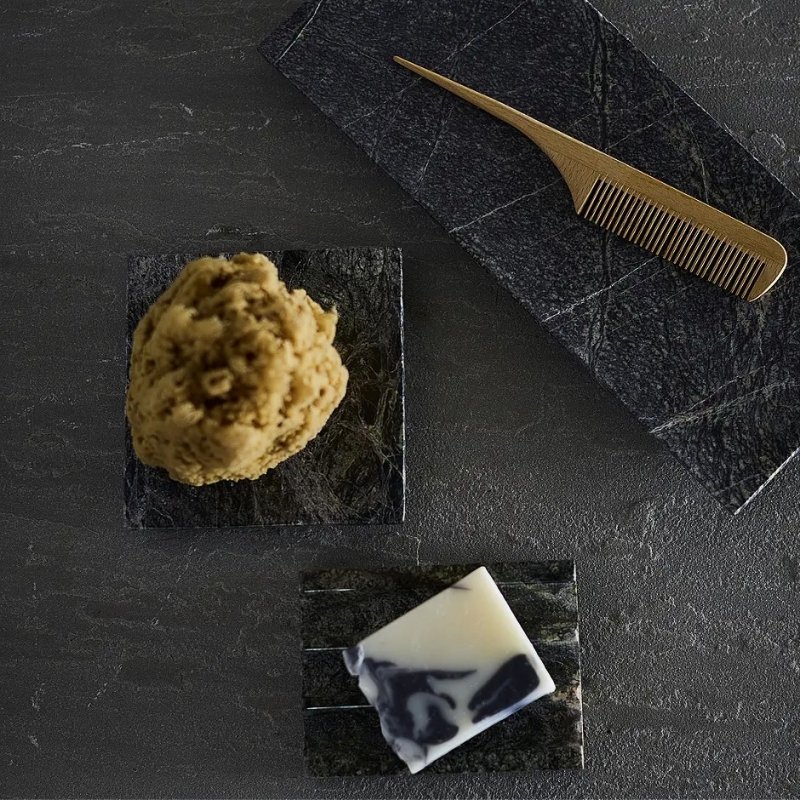 Muubs VITA Marmurowa Tacka - Podstawka Łazienkowa 30 cm / Zielona