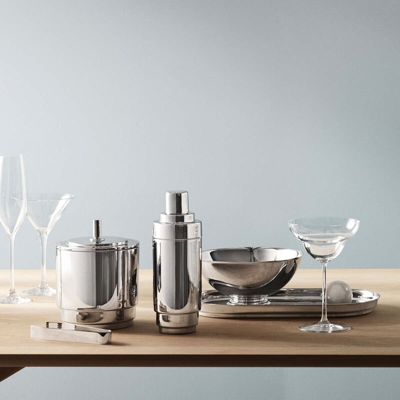 Georg Jensen MANHATTAN Owalna Taca Stalowa