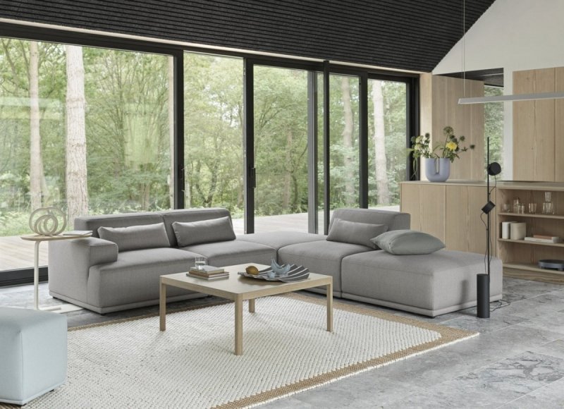 Muuto CONNECT SOFT Sofa Modułowa 3-Osobowa Konfiguracja 3 - Szara
