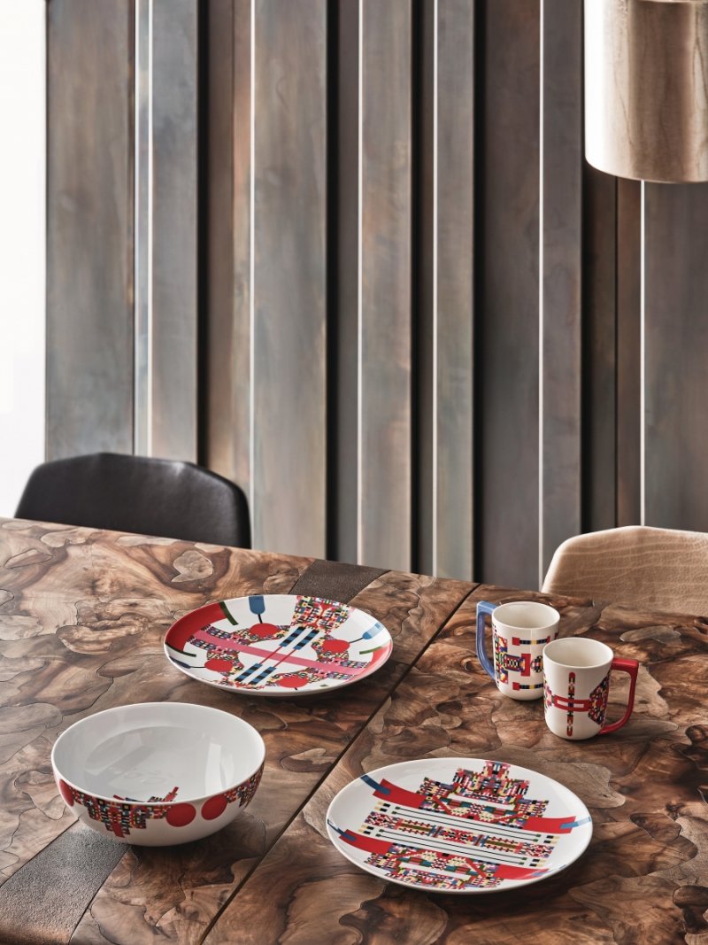 Alessi HOLYHEDRICS Świąteczny Talerz do Serwowania 30 cm  / Wzór 2