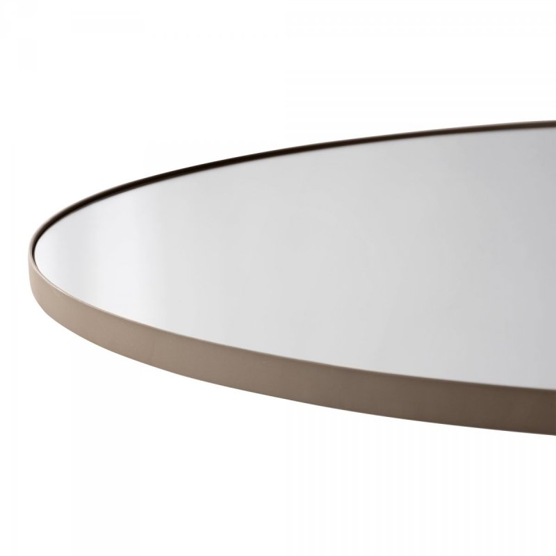 AYTM - CIRCUM Lustro Ścienne Okrągłe 110 cm Taupe - Tafla Klasyczna