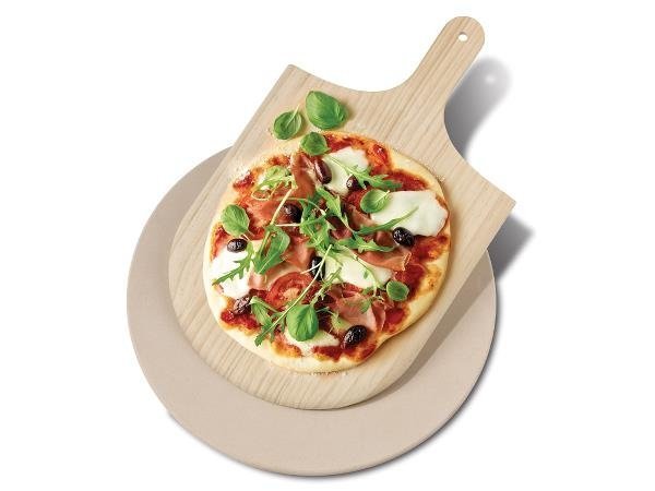 Funktion KITCHEN Kamień do Pieczenia Pizzy 37,5 cm z Drewnianą Łopatką
