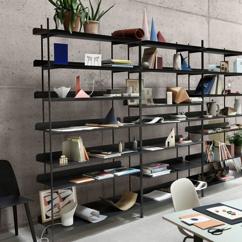 Muuto COMPILE Regał Modułowy Czarny - Konfiguracja 1