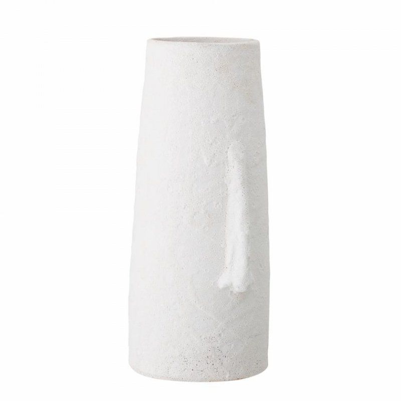 Bloomingville BERICAN Ceramiczny Wazon do Kwiatów 40 cm / Biały