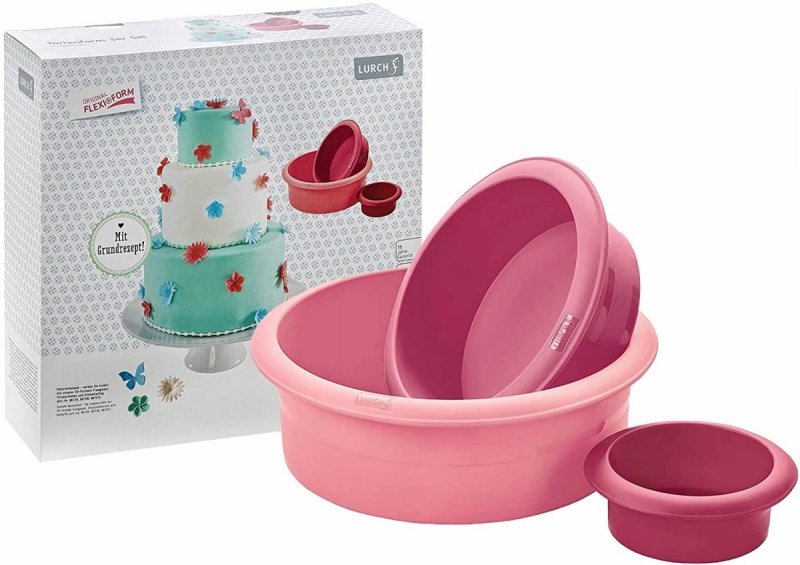 Lurch FLEXI FORM Silikonowa Forma na Tort 3-Poziomowy