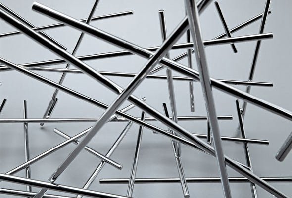 Alessi BLOW UP Gazetnik - Stojak na Gazety / Srebrny