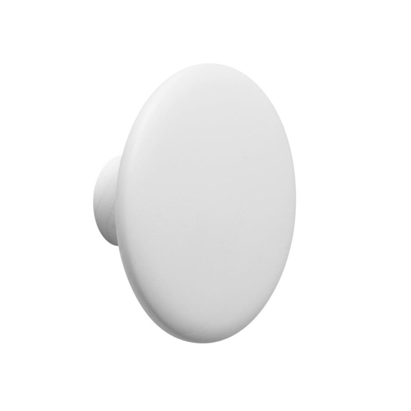Muuto DOTS Wieszak Drewniany M - 13 cm Biały