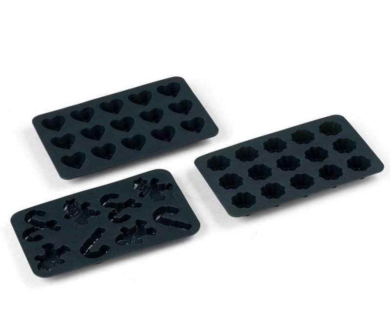 Blomsterbergs CHOCOLATE Silikonowe Foremki do Czekoladek 3 Szt. 