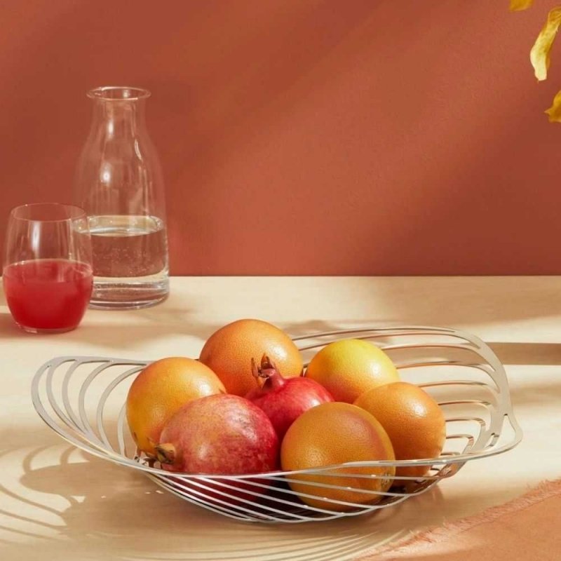Alessi TRINITY Patera na Owoce 43 cm Stal Polerowana