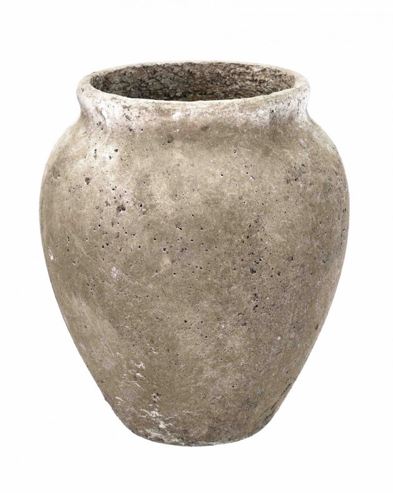 Villa Collection LOEV Wazon do Kwiatów / Donica z Cementu 35,5 cm Szary