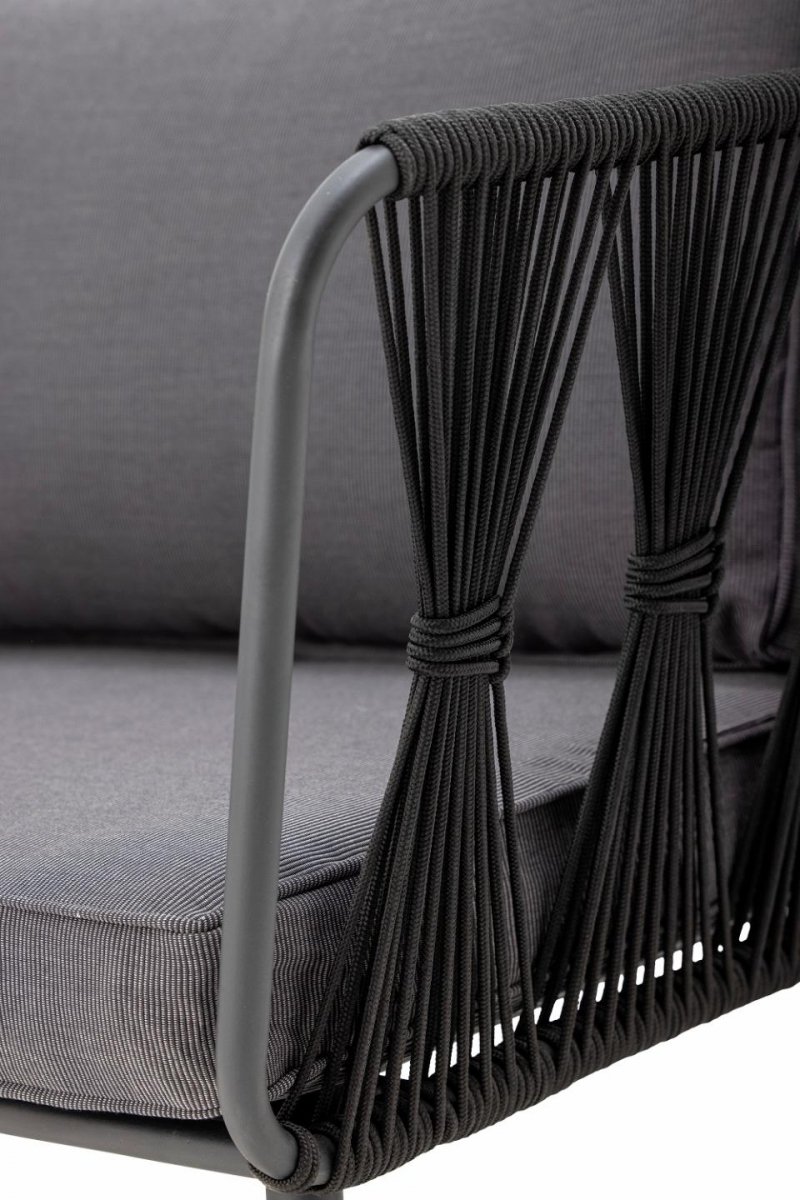 Bloomingville PAVONE Sofa Ogrodowa / Czarna