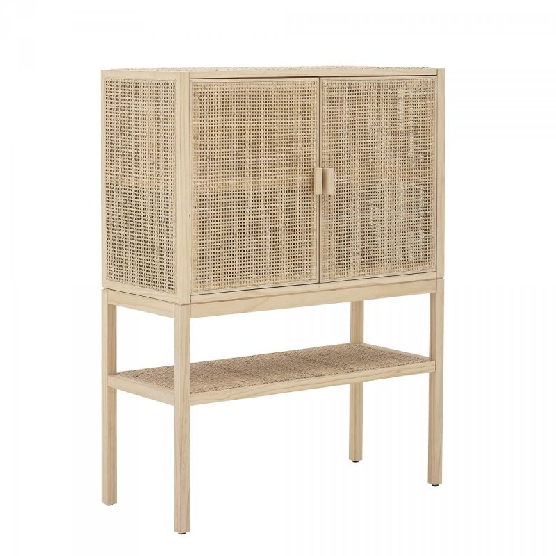 Bloomingville SANNA Drewniana Komoda z Rattanowym Frontem