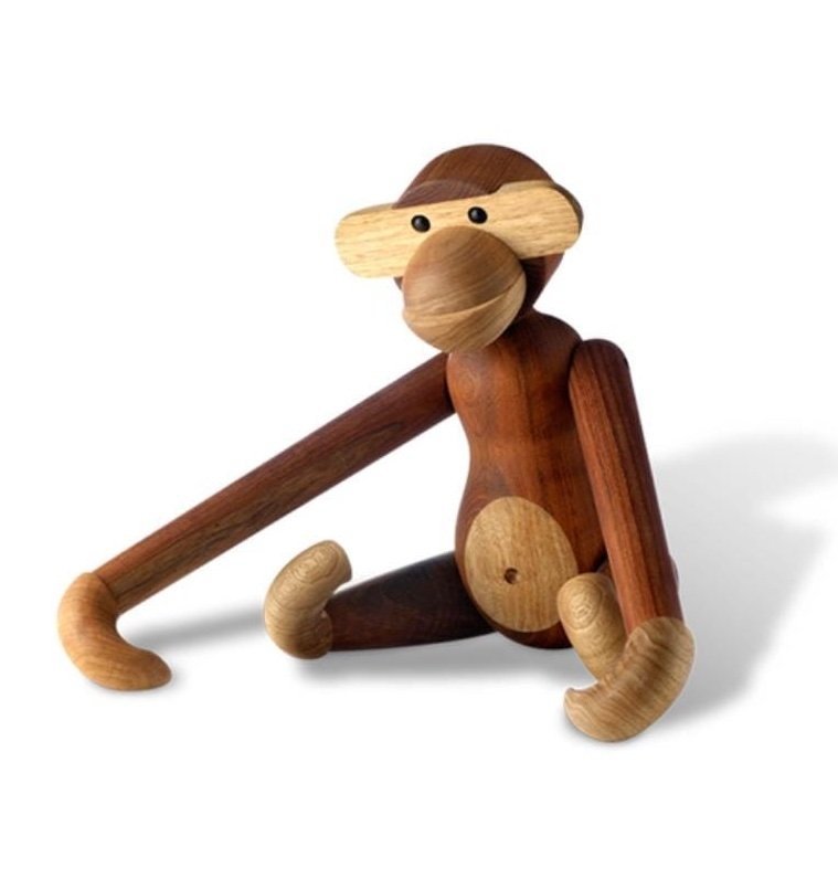 Kay Bojesen MONKEY Małpka 20 cm Drewno Tekowe