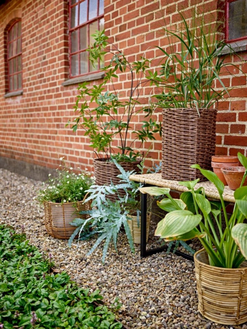 Pleciona ławka ogrodowa Bloomingville