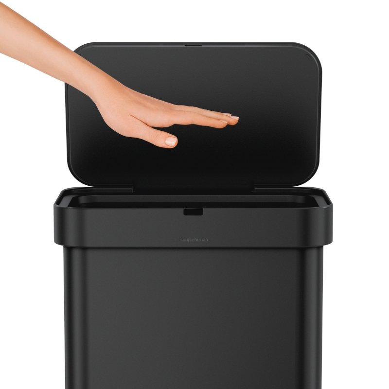 simplehuman LINER POCKET VOICE Automatyczny Kosz na Śmieci 58 l z Możliwością Otwierania Głosem / Czarny