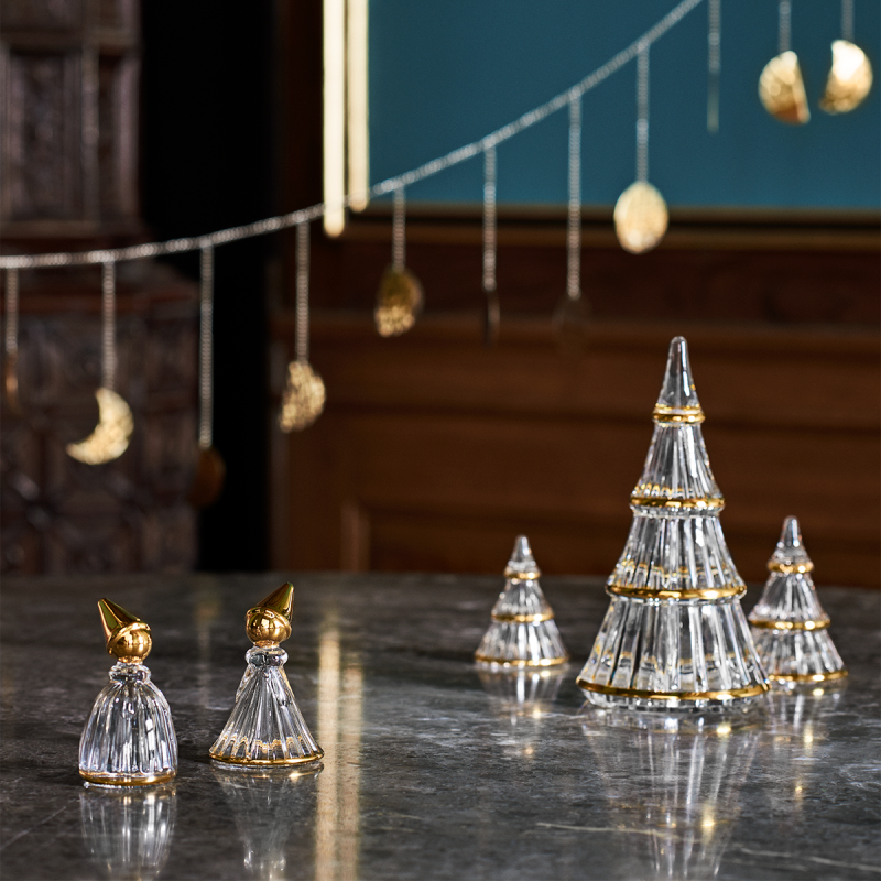 Holmegaard CHRISTMAS Świąteczna Choinka Dekoracyjna 7,5 cm Złota