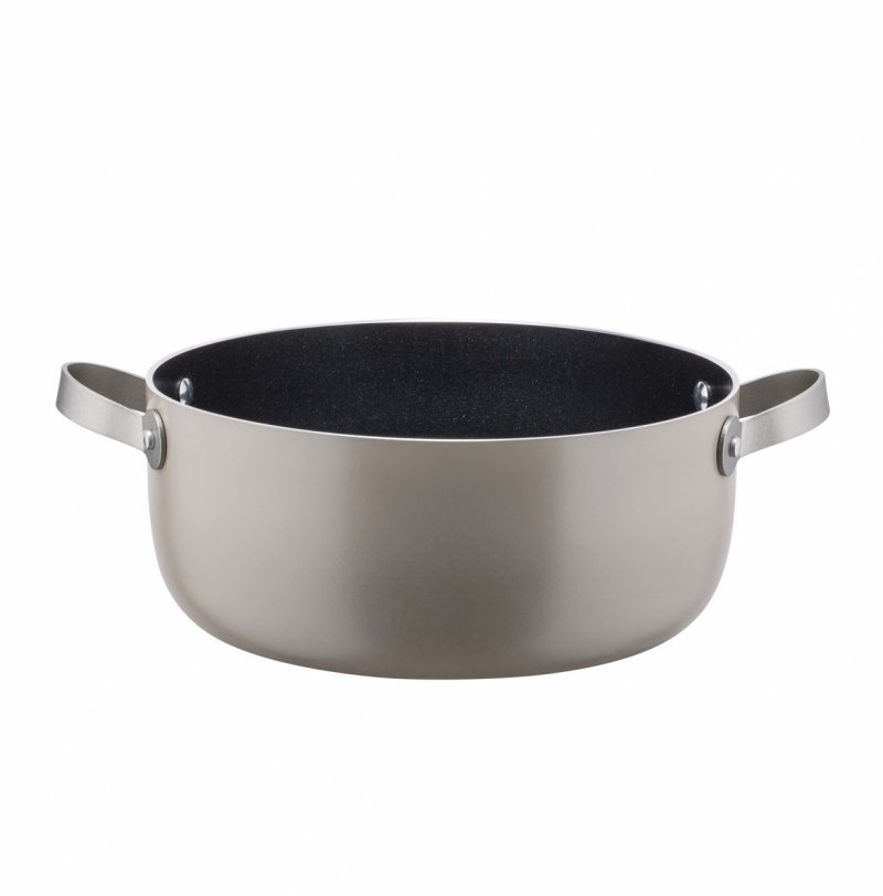 Alessi TAMA Garnek Aluminiowy z Powłoką Nieprzywierającą 24 cm