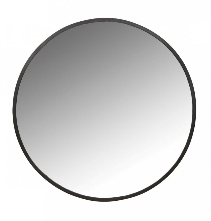Villa Collection MIRROR Lustro Ścienne Okrągłe 60 cm Czarne