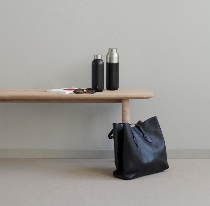 Stelton KEEP WARM Termos - Stalowa Butelka Termiczna 0,75 l Czarna