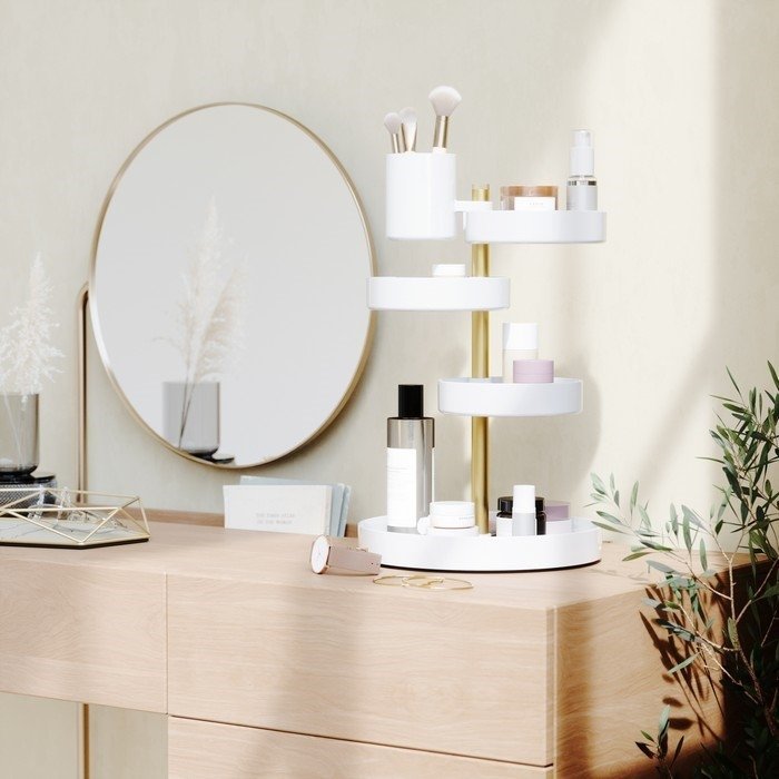 Umbra PIROUETTE Organizer na Kosmetyki / Pojemnik do Przechowwywania - Biały