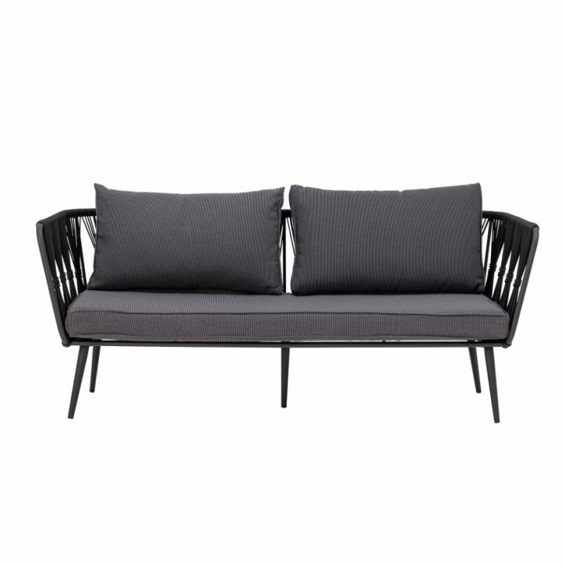 Bloomingville PAVONE Sofa Ogrodowa / Czarna