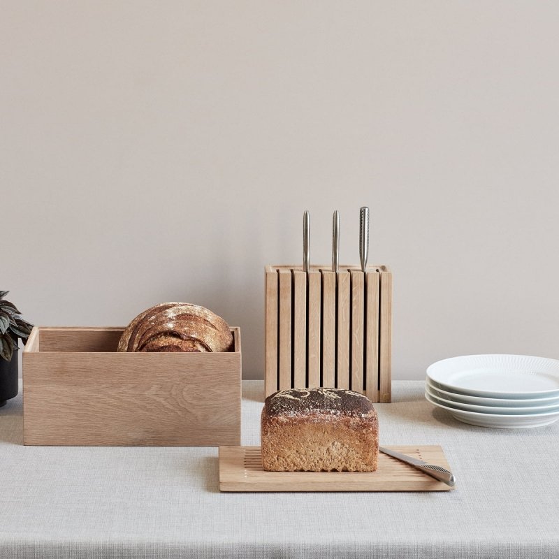Andersen Furniture OAK Dębowy Blok - Stojak na Noże Kuchenne
