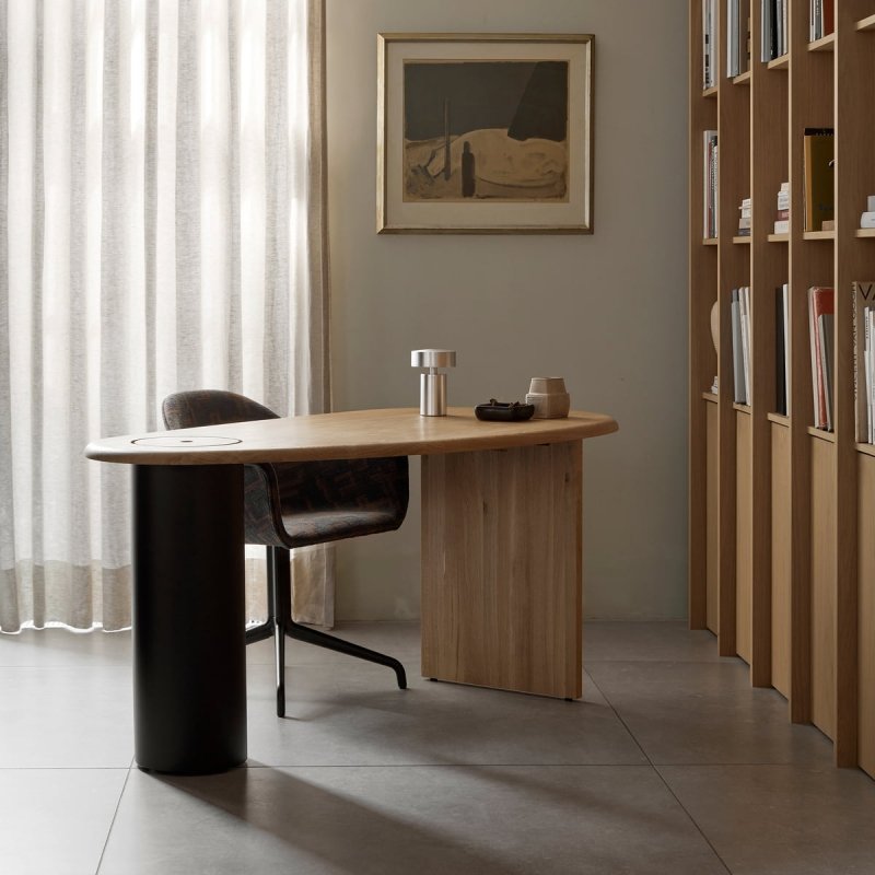 Audo COLUMN Bezprzewodowa Lampa LED / Srebrna