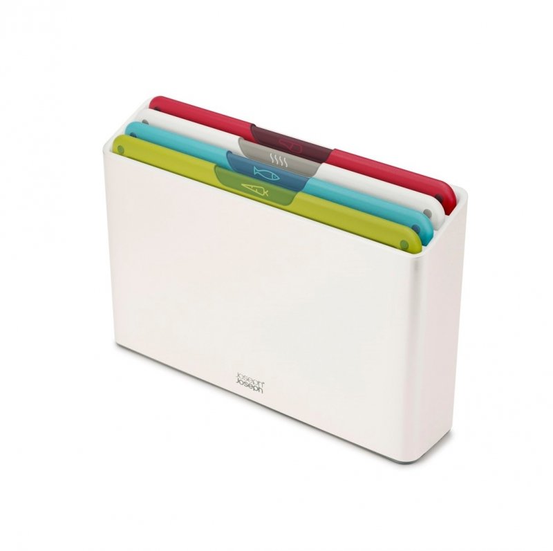 Joseph Joseph FOLIO Zestaw 4 Desek do Krojenia w Etui / Biały