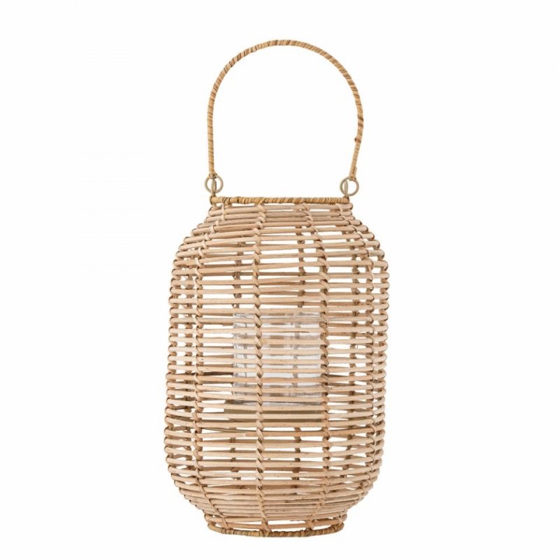 Bloomingville LANDER Lampion z Rattanu / Naturalny