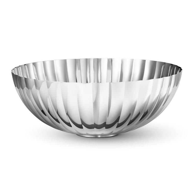 Georg Jensen BERNADOTTE Misa Dekoracyjna ze Stali Polerowanej 26 cm / Srebrna
