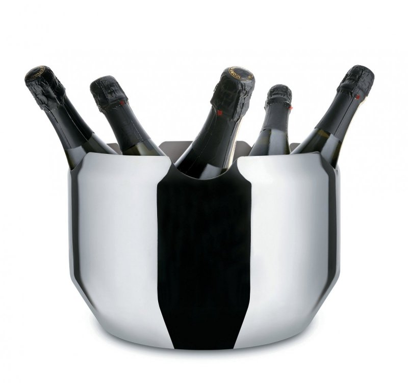 Alessi NOE Cooler - Kubełek do Wina lub Szampana / Srebrny Stalowy
