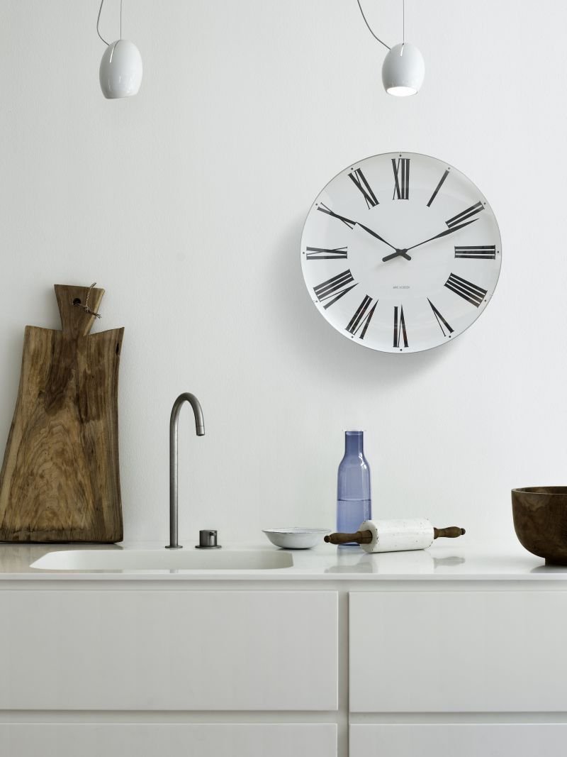 Rosendahl ARNE JACOBSEN Zegar Ścienny - Roman 48 cm Biały