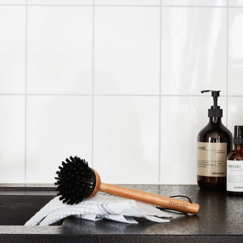 Meraki HOME Bambusowa Szczotka do Mycia Naczyń