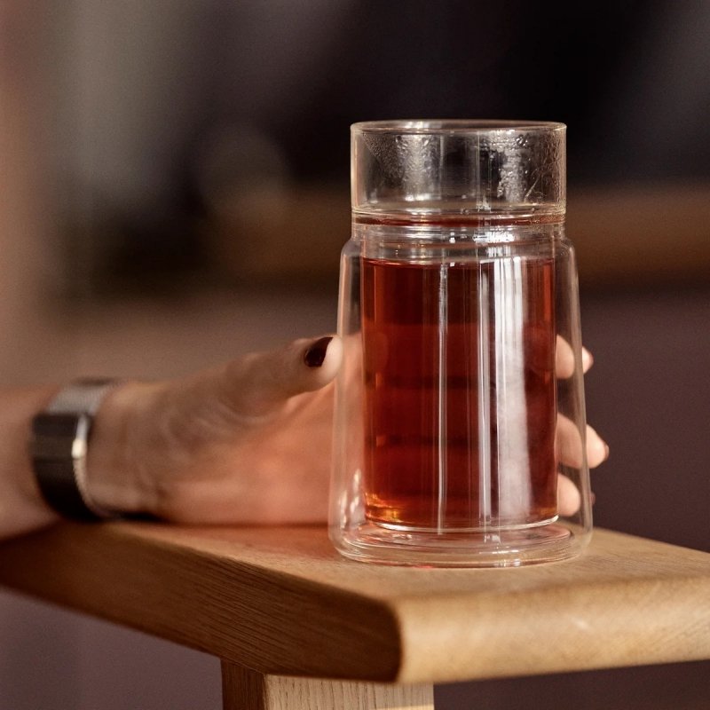 Jacob Jensen THERMAL Szklanka Termiczna z Podwójnymi Ściankami 330 ml / Szara