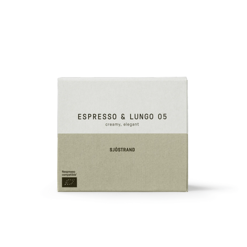Sjöstrand ESPRESSO &amp; LUNGO 05 Kawa Organiczna w Kapsułkach  - Kapsułki 10 Szt.