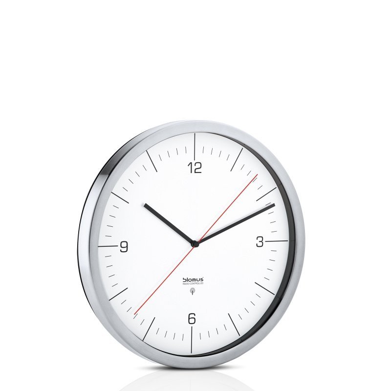 Blomus CRONO Zegar Sterowany Radiowo 30 cm Biały
