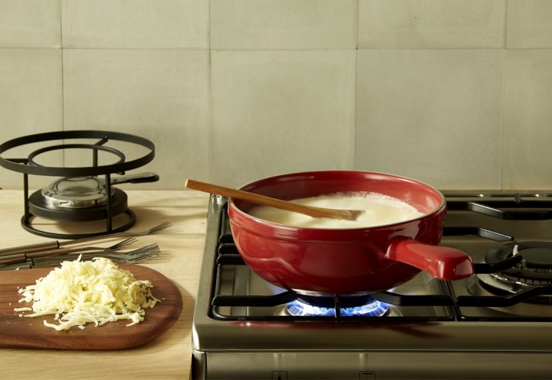 Emile Henry KITCHEN Ceramiczny Zestaw do Fondue / Czarny