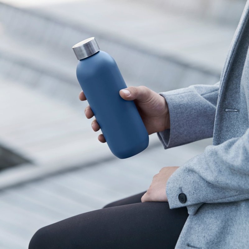 Stelton KEEP COOL Stalowa Butelka do Wody 600 ml Różowa
